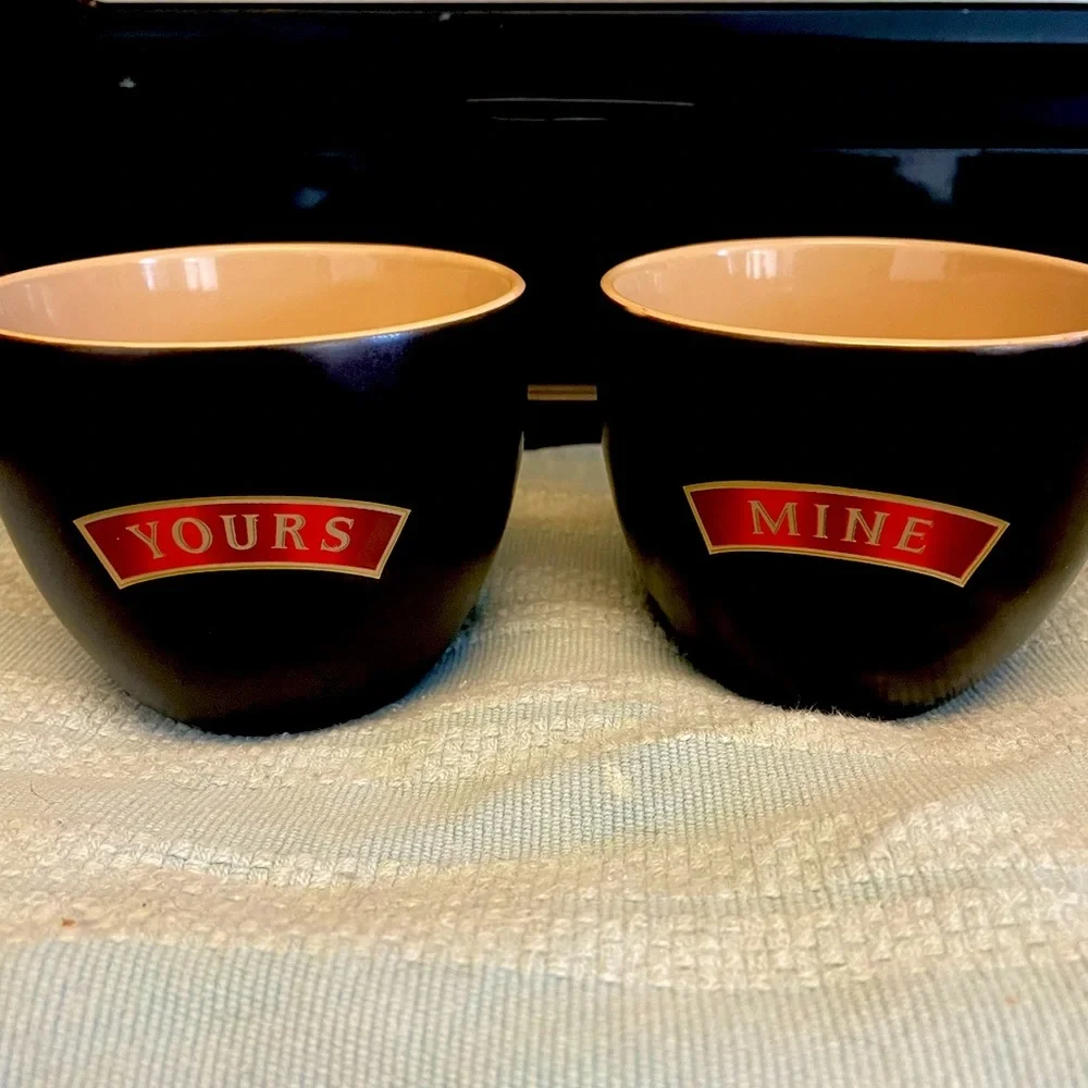 NEW AND NEVER USED- Bailey's Irish Cream - Set of 2 Porcelain Dessert Bowls